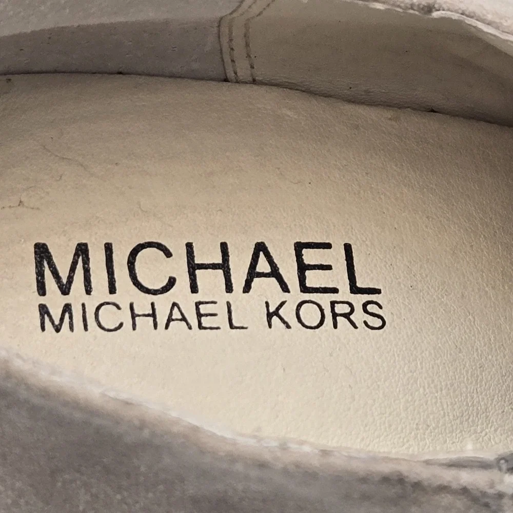 Michael Kors Booties Sammy Ankle Boots High Heeled Grey‎ Suede Women's 8M